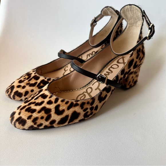 Sam Edelman Leopard Print Heels - Size 7.5 - Picture 2 of 9